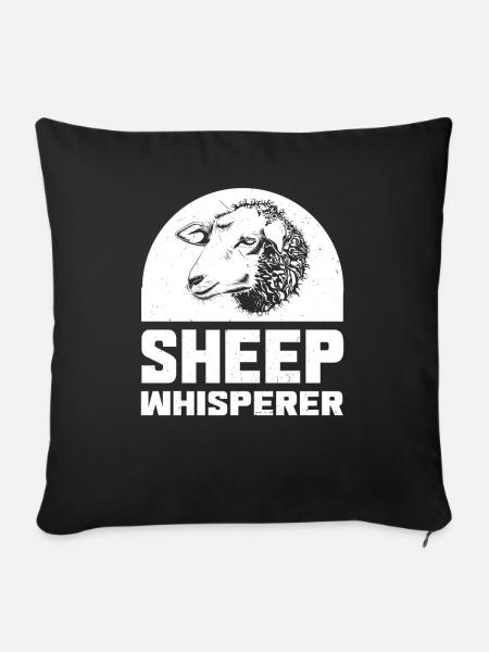 Sheep Whisperer - Geschenke - Sofakissen mit Füllung 45 x 45 cm - Schwarz