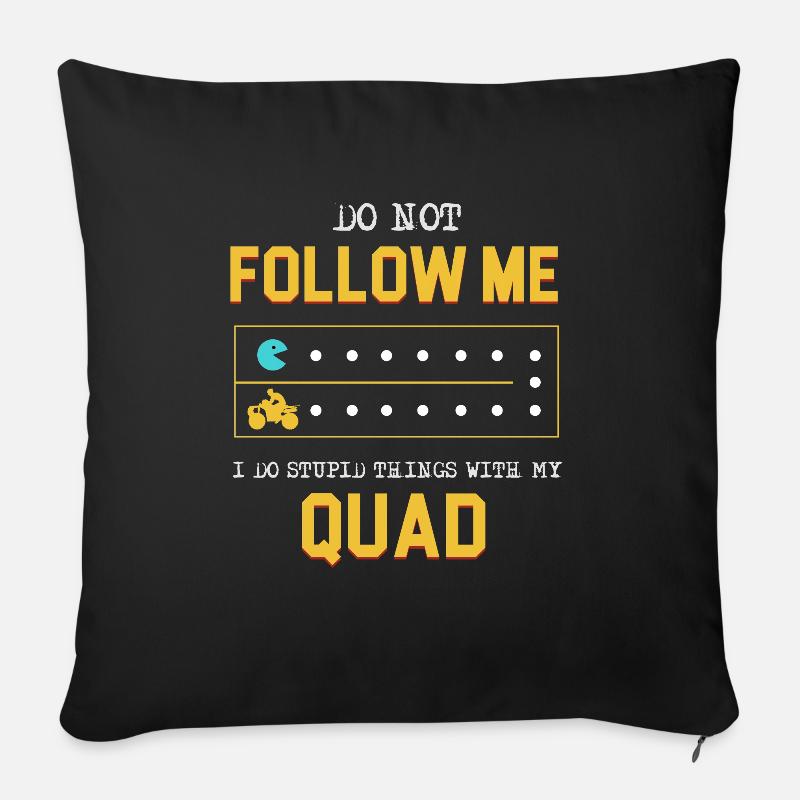 Quad Atv - Sofakissen mit Füllung 45 x 45 cm - Schwarz