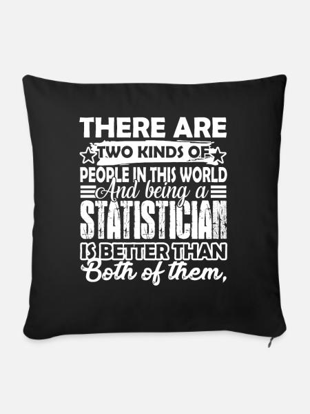 Statistiker als Statistiker - Sofakissen mit Füllung 45 x 45 cm - Schwarz