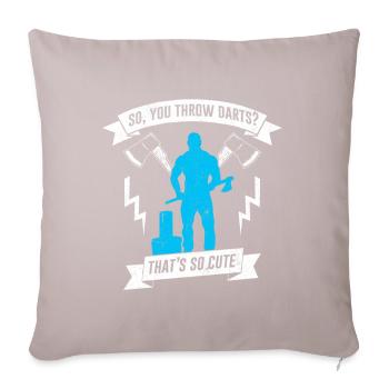 lumberjack - Sofa pillow with filling 45cm x 45cm - light taupe - Front