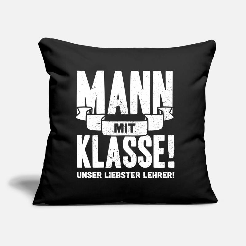 Bester Lehrer | Mann mit Klasse süßes Geschenk Sofakissen mit Füllung 45 x 45 cm