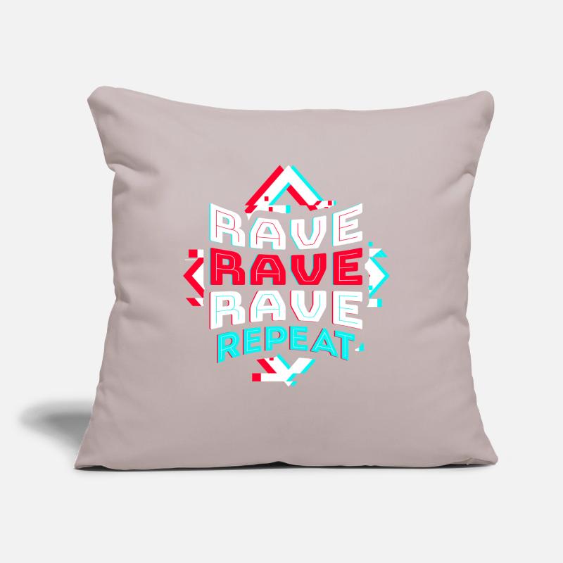 Techno Rave EDM Electronic Dubstep D&B Sofa pillow with filling 45cm x 45cm
