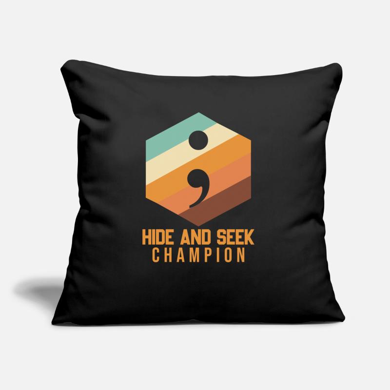Debugging champion in hide and seek Sofa pillow with filling 45cm x 45cm