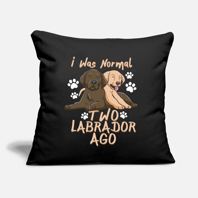 Schoko Labrador Retriever Lab Hund Geschenk Sofakissen mit Füllung 45 x 45 cm
