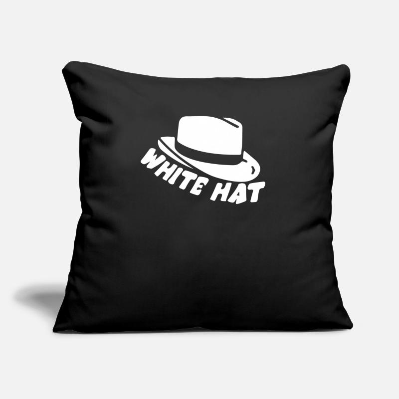 White Hat Hacker Sofakissen mit Füllung 45 x 45 cm