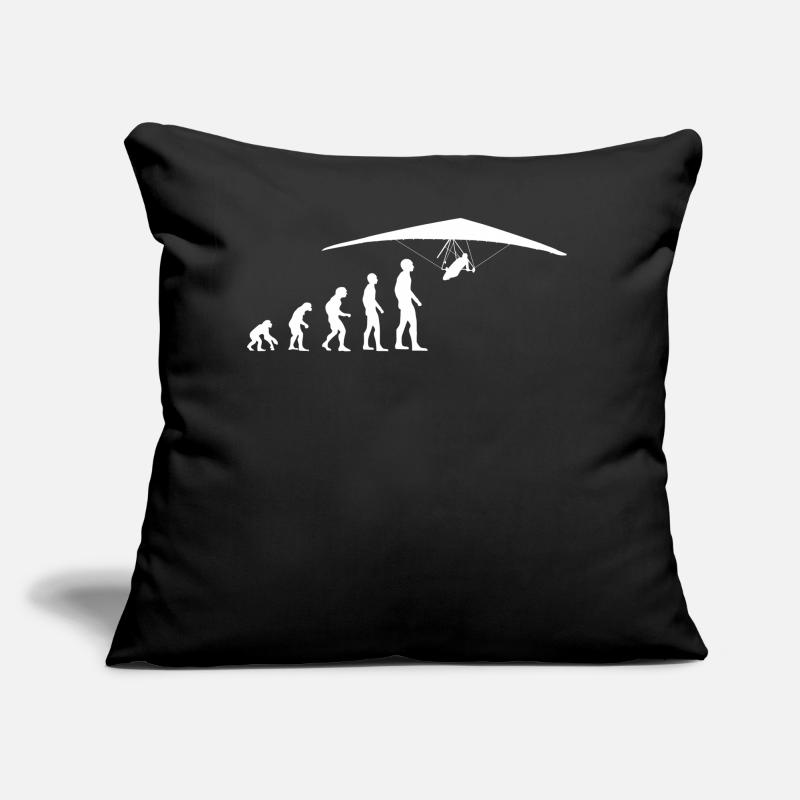 Deltaplane Evolution du deltaplane drôle Coussin et housse de 45 x 45 cm