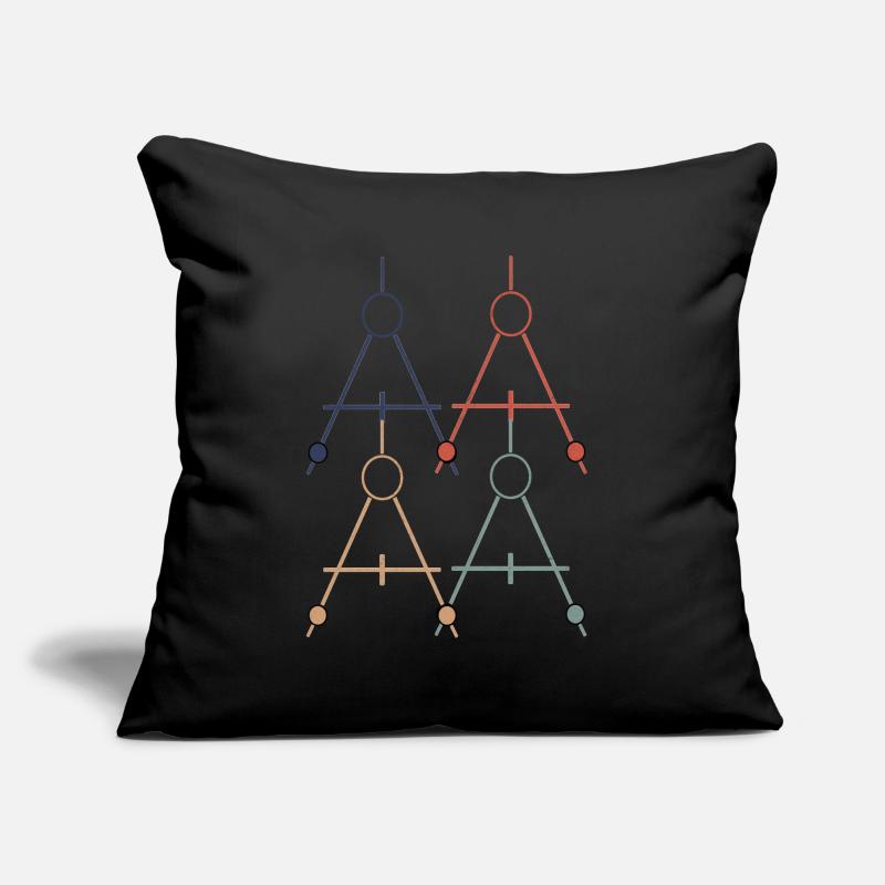 architecte Coussin et housse de 45 x 45 cm