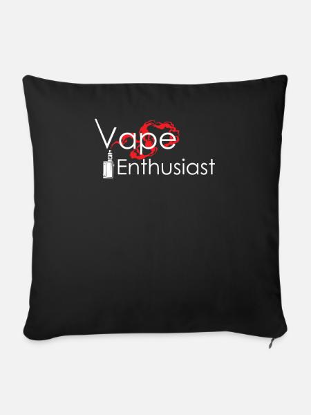 vape enthusiast - Sofakissen mit Füllung 45 x 45 cm - Schwarz