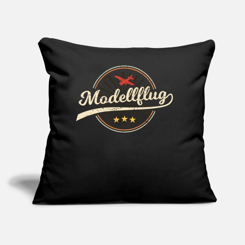 Modellflug Modellbauer Flugzeug Geschenk Retro Sofakissen mit Füllung 45 x 45 cm
