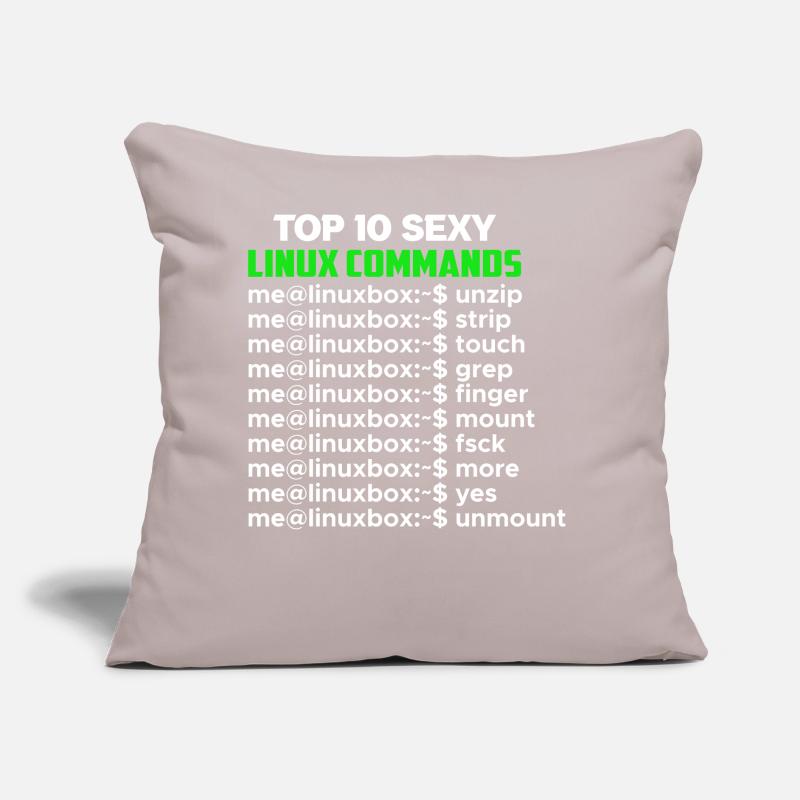 Linux Nerd Console Commands Geek Sofa pillow with filling 45cm x 45cm