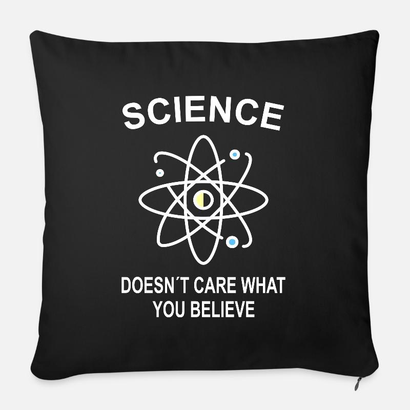 Science Science Science Idée cadeau - Coussin et housse de 45 x 45 cm - noir