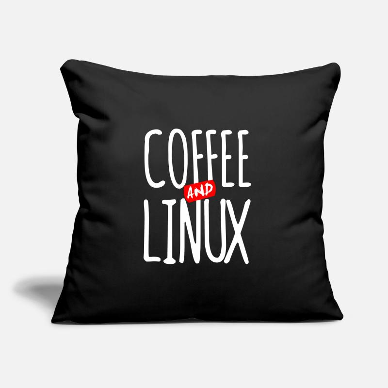Paroles de Geek Linux Coffee Nerd PC Coussin et housse de 45 x 45 cm