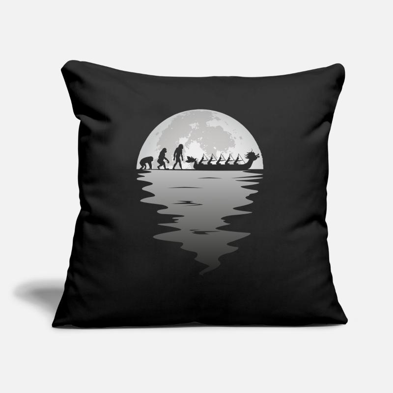 Drachenboot Mond Paddel Paddler Team Evolution Sofakissen mit Füllung 45 x 45 cm