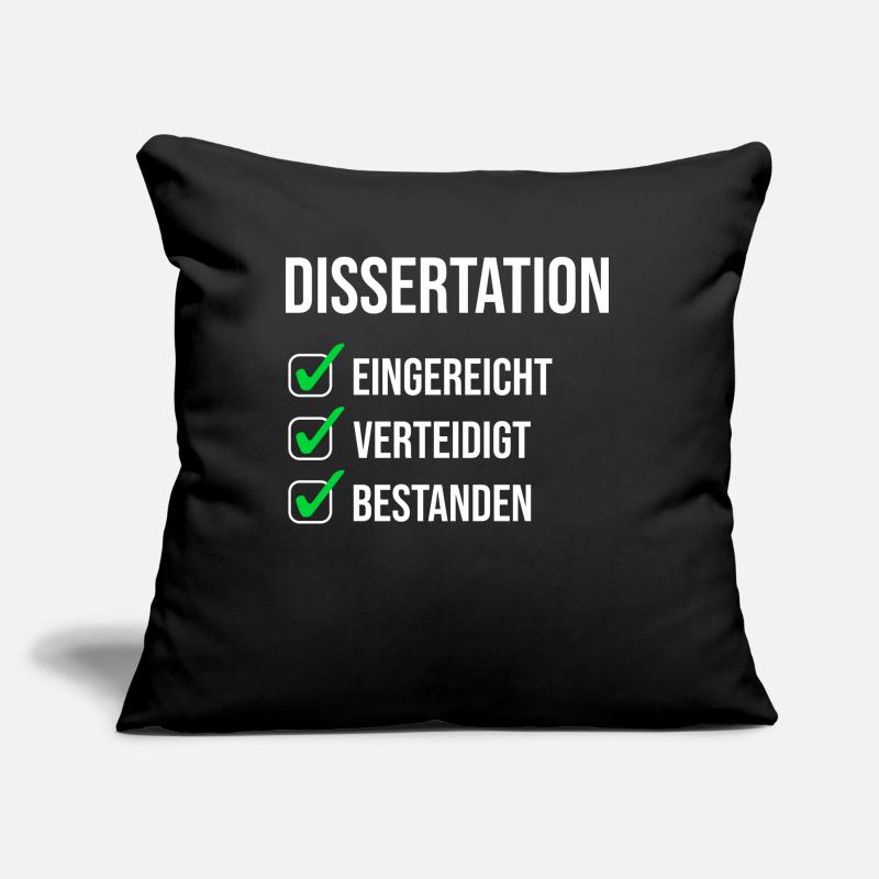 PhD Dissertation Promotion Gift Sofa pillow with filling 45cm x 45cm