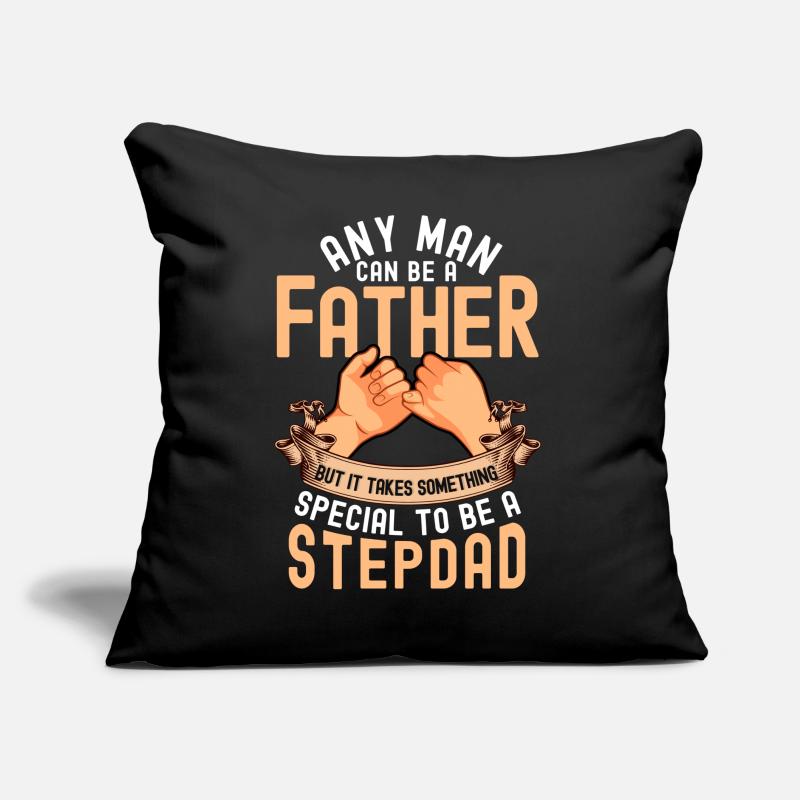 Stepfather dad dad stepdad gift stepson Sofa pillow with filling 45cm x 45cm