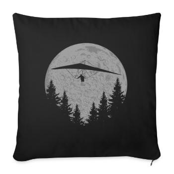 Hang glider gift hang gliding - Sofa pillow with filling 45cm x 45cm - black - Front