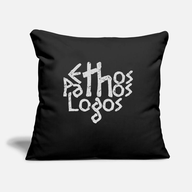 Ethos Pathos Logos Coussin et housse de 45 x 45 cm