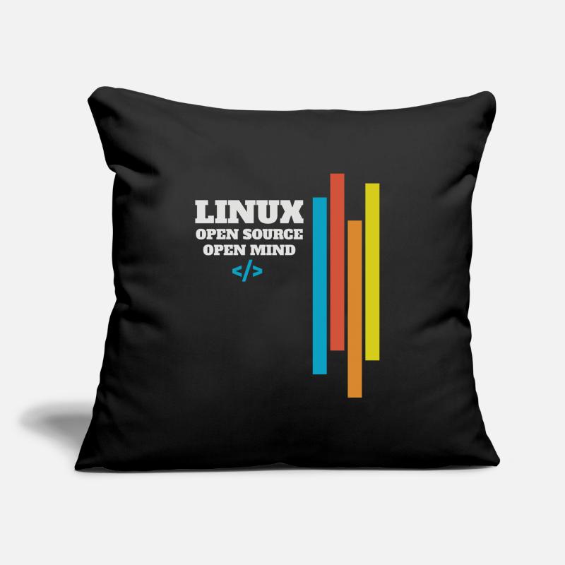 Cadeau d'administrateur de programmeur Linux Coussin et housse de 45 x 45 cm