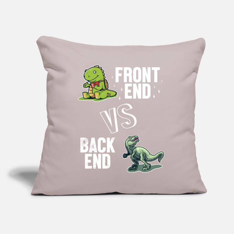 Frontend vs. Backend Developer Full Stack Sofa pillow with filling 45cm x 45cm