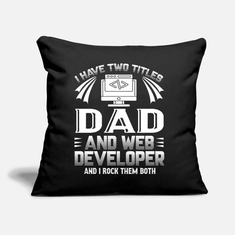 Web Developer Web Developer Dad Sofa pillow with filling 45cm x 45cm