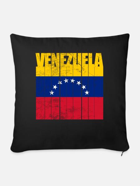 Venezuela Flagge - Sofakissen mit Füllung 45 x 45 cm - Schwarz
