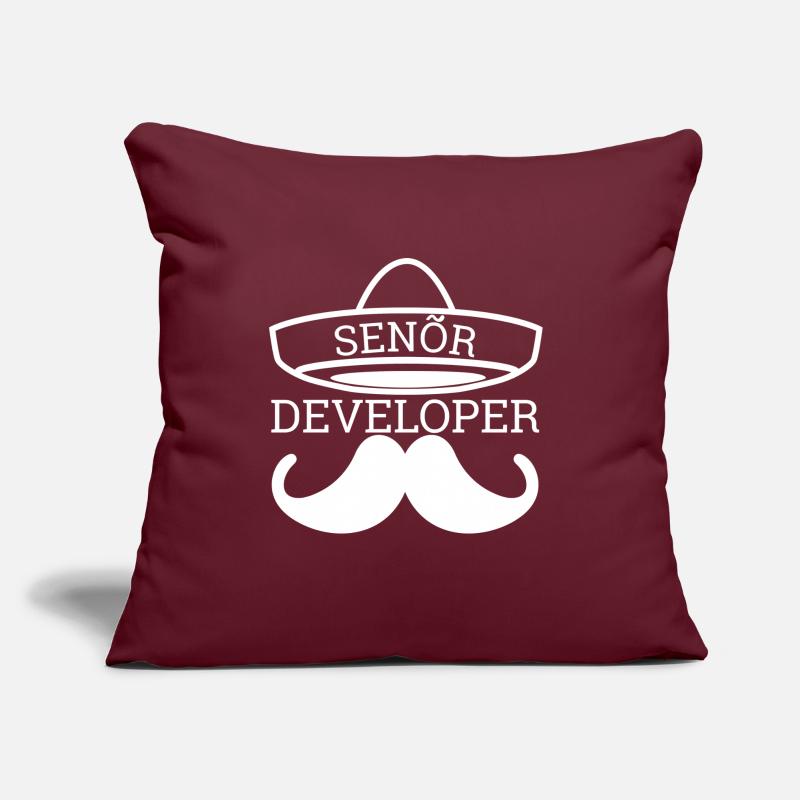 « Senor Developer, Senior Developer » | Programmeurs Coussin et housse de 45 x 45 cm