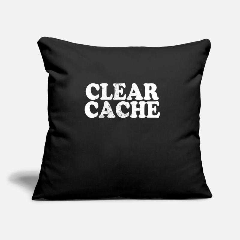 Effacer le cache cadeau du programmeur Nerd Geek Coussin et housse de 45 x 45 cm