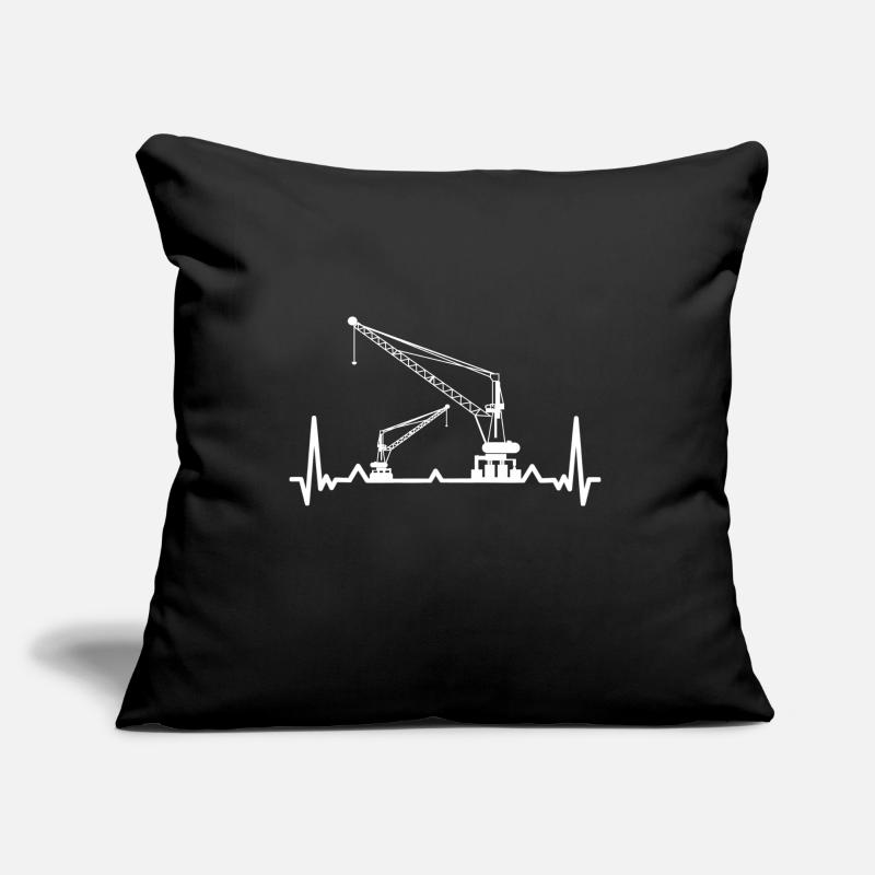 Crane Cranes Construction Site Crane Operator Vehicle Gift Sofa pillow with filling 45cm x 45cm