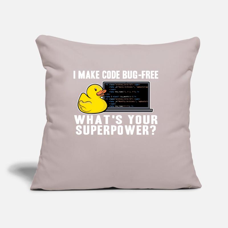 Programmeurs Canard Programmation Debugging Drôle Coussin et housse de 45 x 45 cm