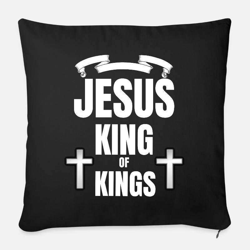 Saint Saint Saint - Coussin et housse de 45 x 45 cm - noir