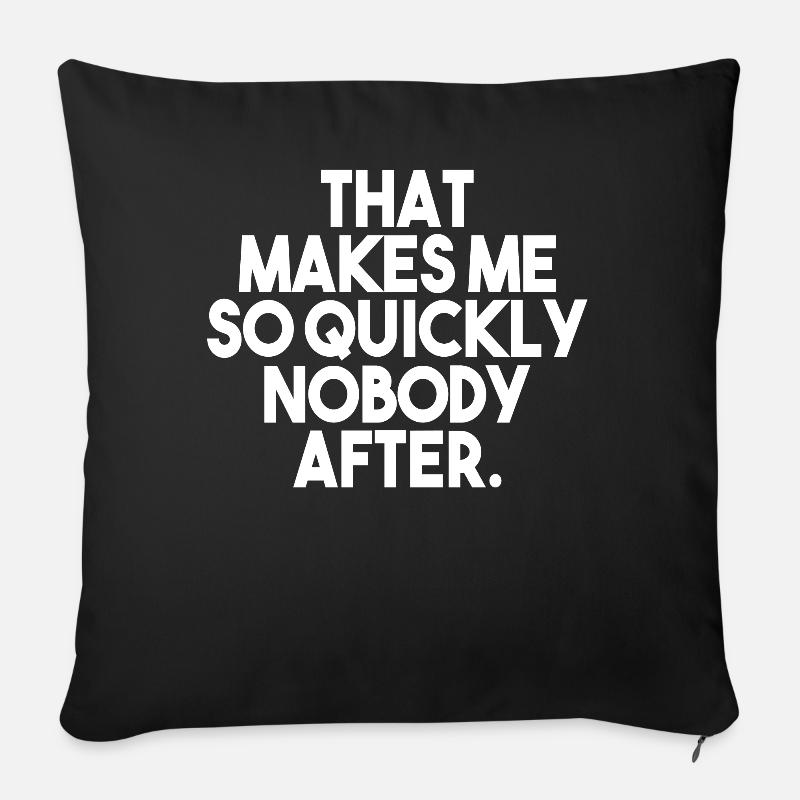 Denglisch Sprüche Sprichwort Geschenk - Sofakissen mit Füllung 45 x 45 cm - Schwarz