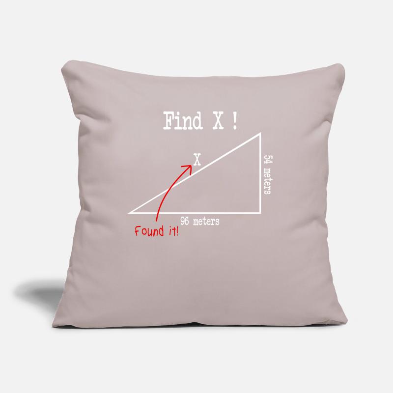 Math math meme Find X Found It pythagoras Sofa pillow with filling 45cm x 45cm