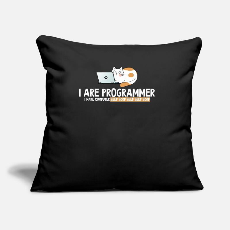 Je programme un programmeur de chat Coussin et housse de 45 x 45 cm
