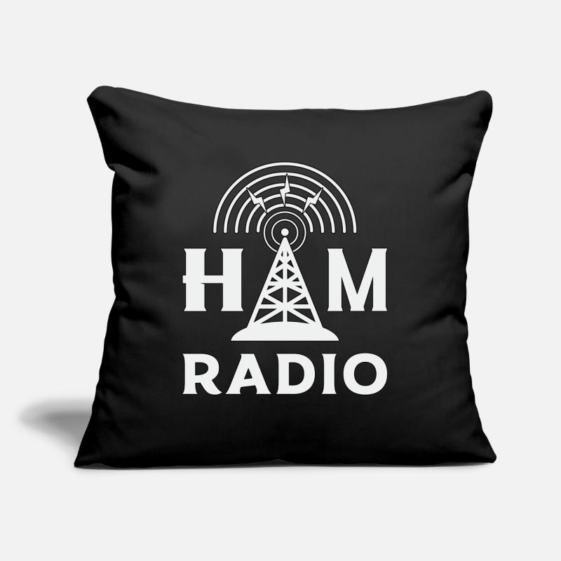 Radio HAM Operator Amateur Radio Antenne Cadeau Coussin et housse de 45 x 45 cm