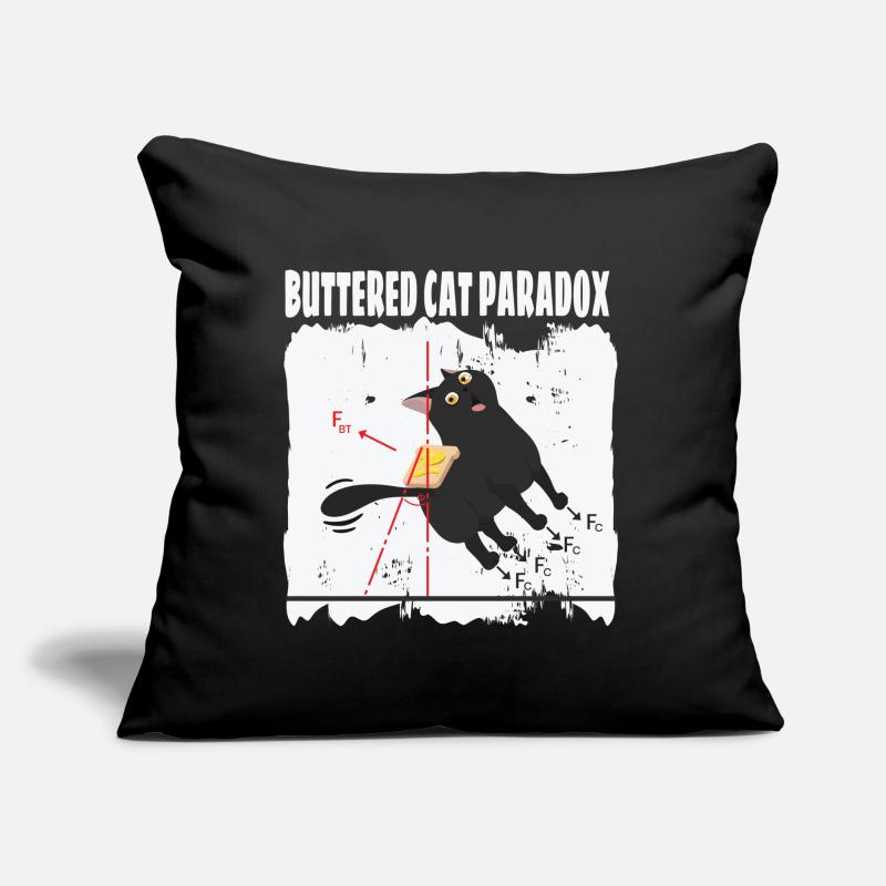 Chat beurré Paradox Math Physics Cat Coussin et housse de 45 x 45 cm