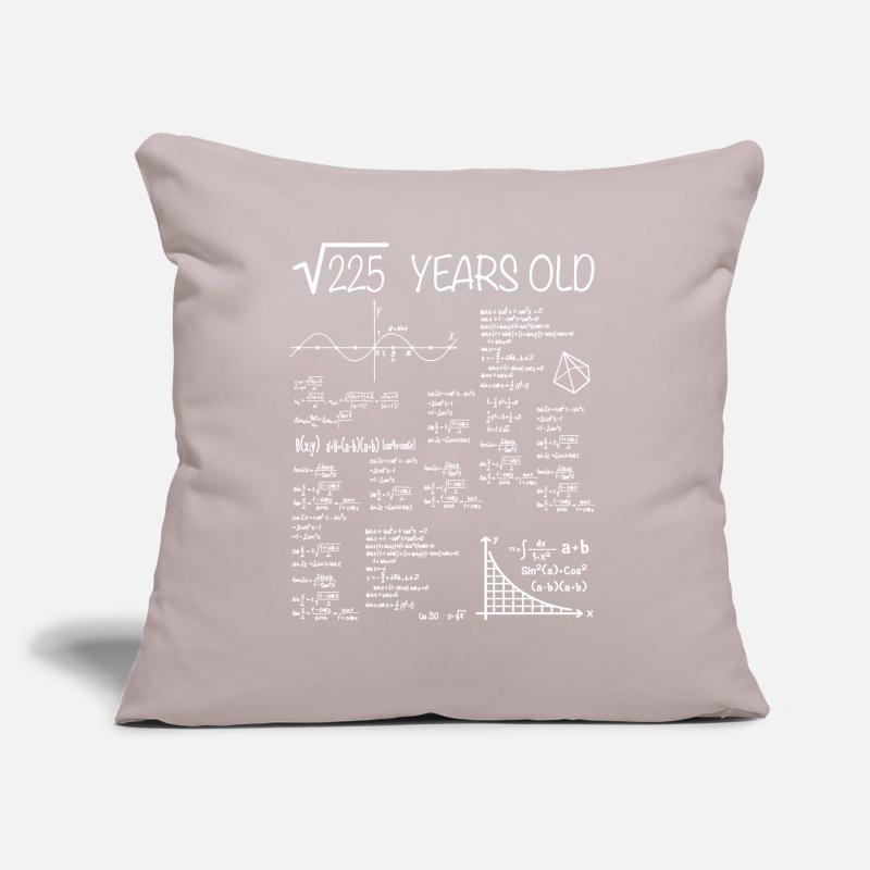 15th birthday math gift idea square root Sofa pillow with filling 45cm x 45cm
