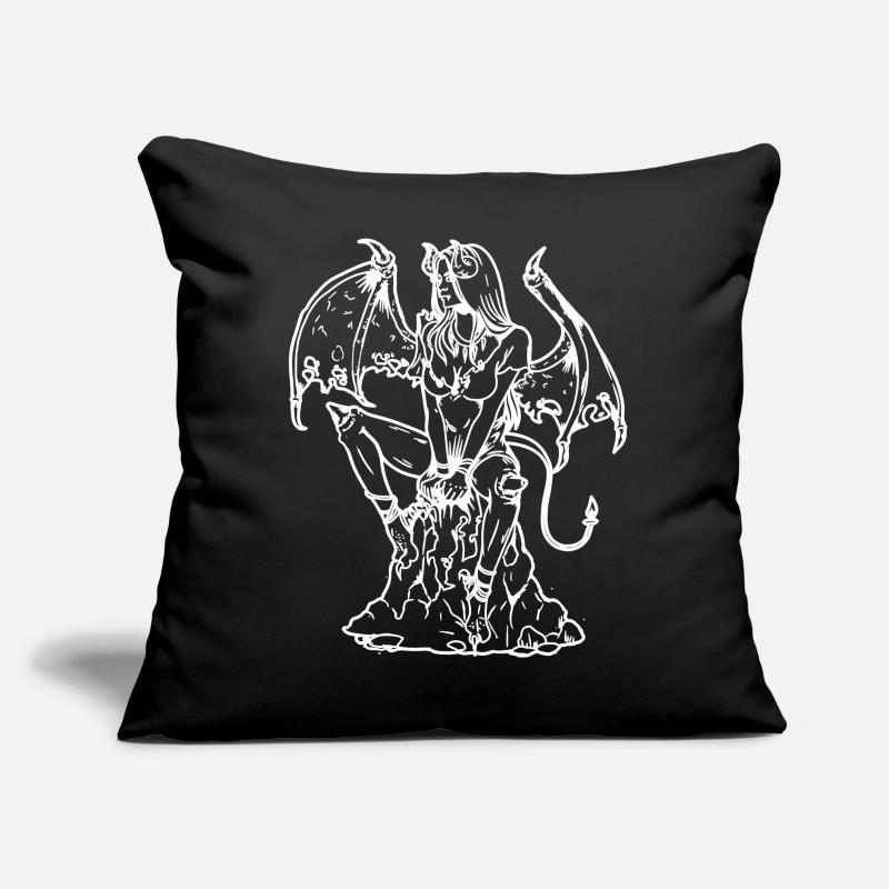 Demon Satan Devil Devil Hell Devil Woman Dark Sofa pillow with filling 45cm x 45cm