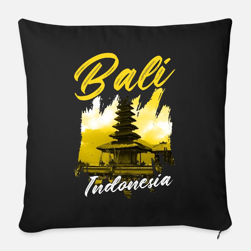 Bali - Sofakissen mit Füllung 45 x 45 cm - Schwarz