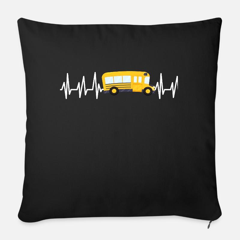 Bus - Sofakissen mit Füllung 45 x 45 cm - Schwarz