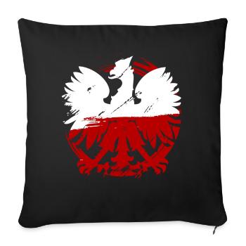 Polen - Sofakissen mit Füllung 45 x 45 cm - Schwarz - Vorne