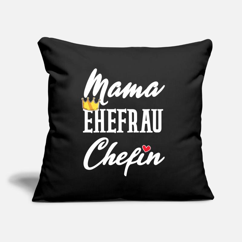 Mama Ehefrau Chefin Muttertagsgeschenk Muttertag Sofakissen mit Füllung 45 x 45 cm