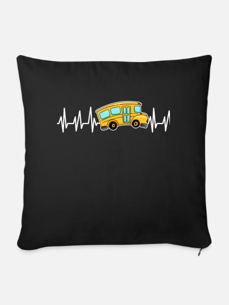 Bus - Sofakissen mit Füllung 45 x 45 cm - Schwarz