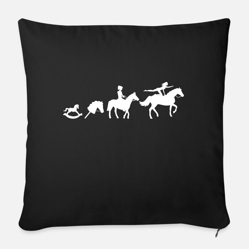 Evolution Voltigieren - Sofakissen mit Füllung 45 x 45 cm - Schwarz