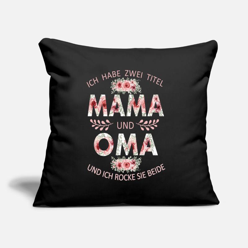 Mama und Oma Mutter Muttertag Beste Mama Sofakissen mit Füllung 45 x 45 cm