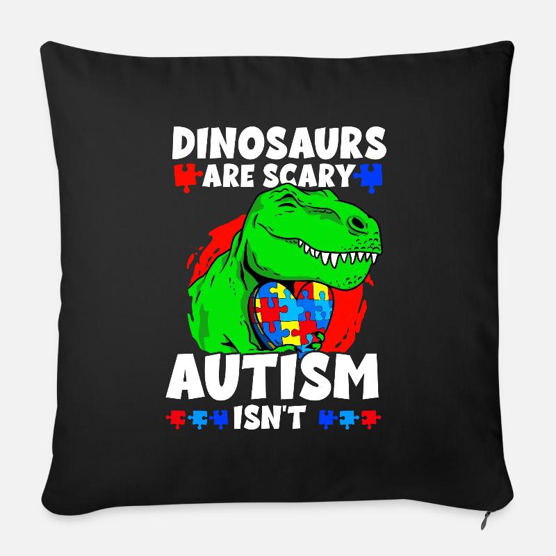 Autismus Bewusstsein - Sofakissen mit Füllung 45 x 45 cm - Schwarz