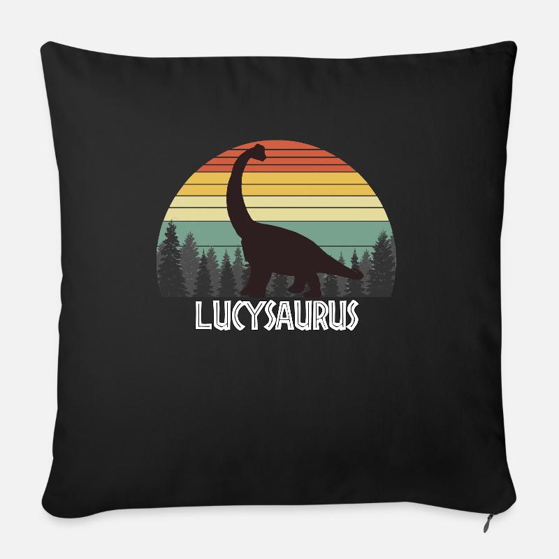 LUCYSAURUS LUCY SAURUS LUCY DINOSAUR - Sofakissen mit Füllung 45 x 45 cm - Schwarz