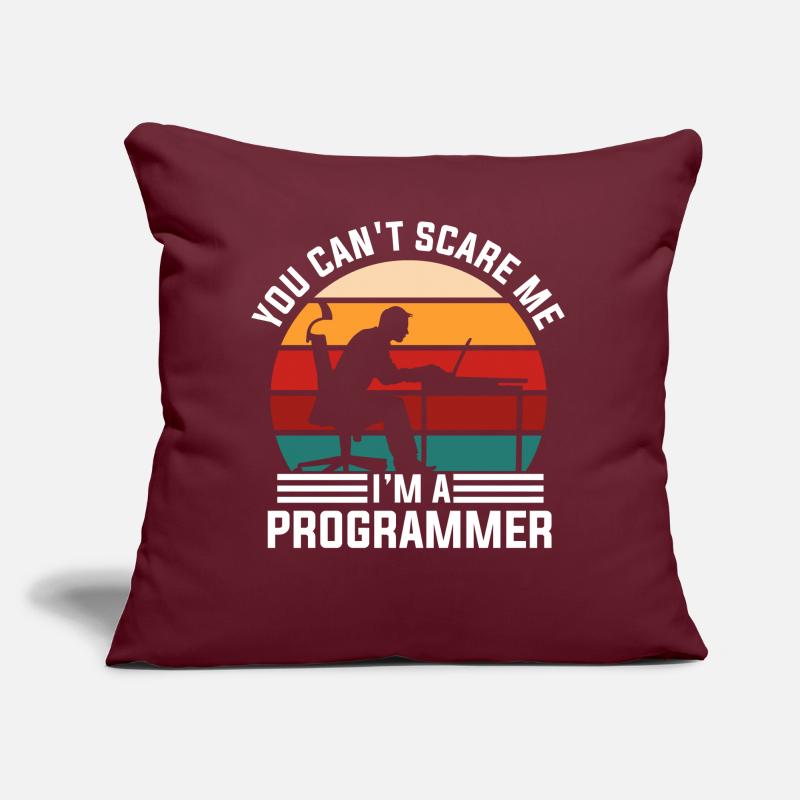 Programmer Retro Sofa pillow with filling 45cm x 45cm