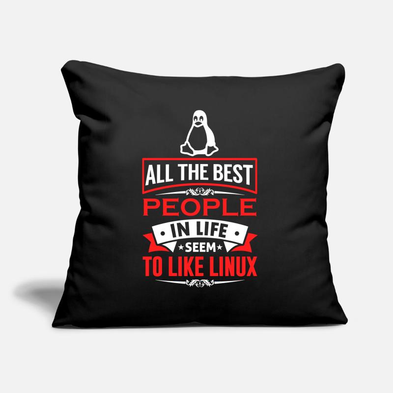 Linux Coding Nerd Sysadmin Geek Administrator Coussin et housse de 45 x 45 cm