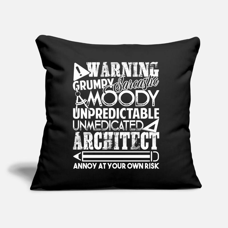 Architect Architect Warning Sofa pillow with filling 45cm x 45cm