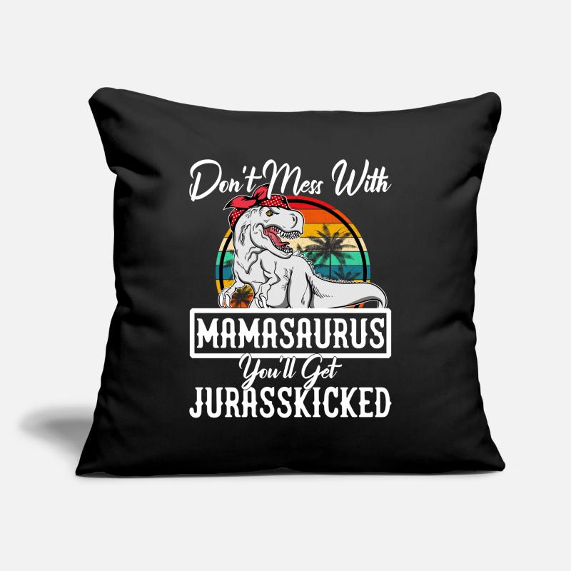 Dinosaurier Mutter Mutter Mamasaurus, Muttertagsgeschenk. Sofakissen mit Füllung 45 x 45 cm